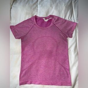 Size 2 Lululemon pink Swiftly tech Shirt